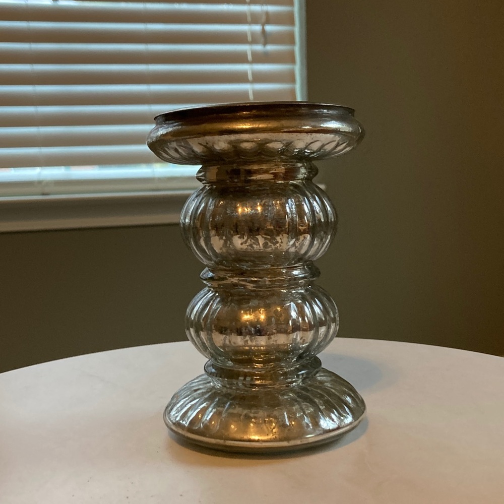 Pottery Barn Mercury Glass Candle Holder